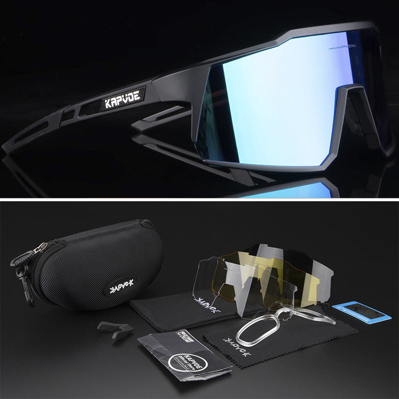 Men's Mountain Cycling Photochromic Goggles, Wind Protection, 1 Lens