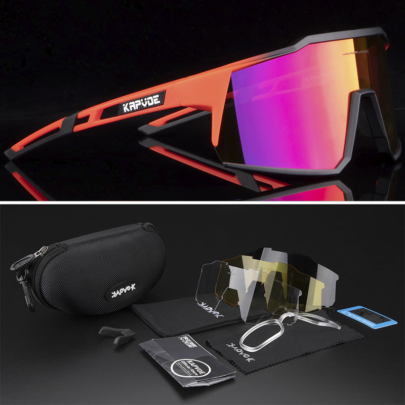 Men's Mountain Cycling Photochromic Goggles, Wind Protection, 1 Lens