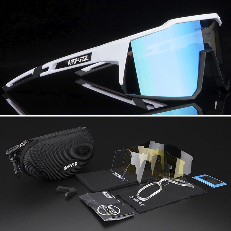 Men's Mountain Cycling Photochromic Goggles, Wind Protection, 1 Lens